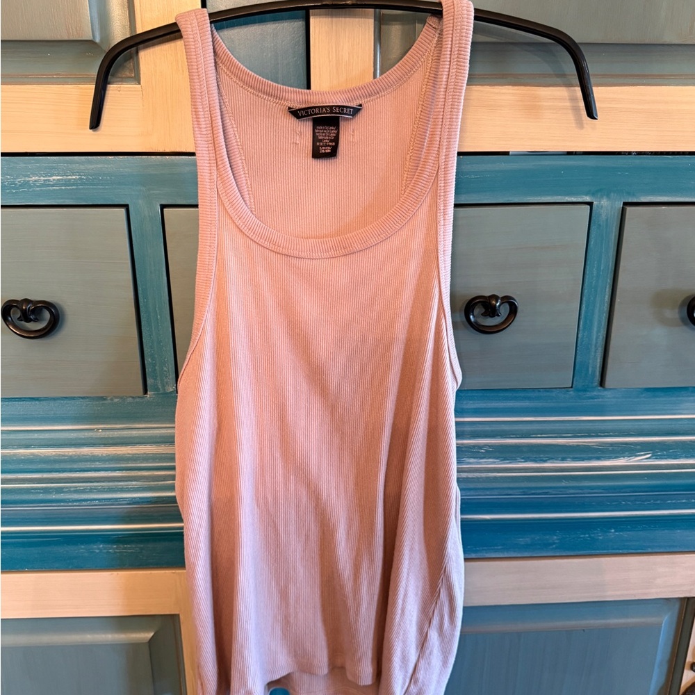 Victoria's Secret Pink Ribbed Tank Top